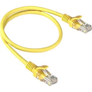 Патч-корд витая пара ExeGate UTP-RJ45-RJ45-5e-0,5M-LSZH-YL 5e 0,5 м