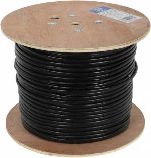 NINGBO Кабель сетевой FTP 4 пары cat5E solid 0.5мм Cu molded 305м серый outdoor стальной трос