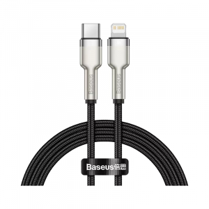 Кабель Xiaomi Baseus Cafule Series Metal Data Cable Type-C to iP PD20W Fast Charge 1m Black (CATLJK-A01)