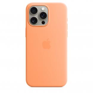 Чехол Apple iPhone 15 Pro Max Silicone Case with MagSafe Orange Sorbet