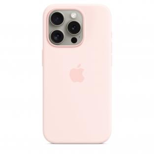 Чехол Apple iPhone 15 Pro Silicone Case with MagSafe Light Pink