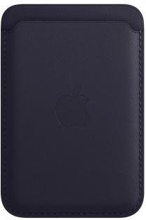 Кардхолдер Apple iPhone Leather Wallet MagSafe (темно-фиолетовый)