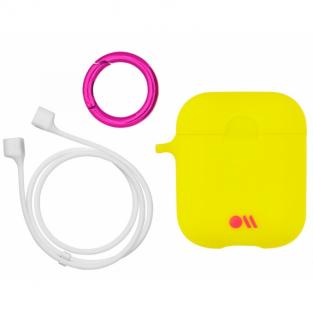 Чехол Case-Mate для AirPods c держателем Lemon Lime Yellow