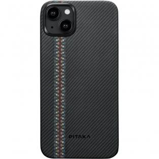 Чехол Pitaka Fusion Weaving MagEZ Case 4 с Magsafe для iPhone 15 Plus кевлар (FR1501M)