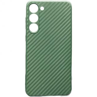 Чехол Silicone Carbon для Galaxy S23 Plus Green