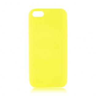 Чехол для Apple iPhone 5\5S\SE Brosco Colourful, накладка, желтый