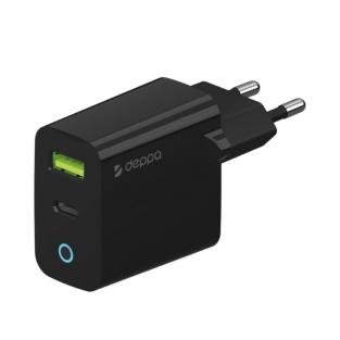 Сетевое зарядное устройство Deppa 33W USB-A/USB-C 11430 Black