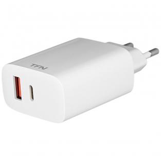 Сетевое зарядное устройство TFN WC11 30W USB A + Type-C белое