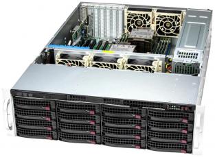 Серверная платформа 3U Supermicro на базе чипсета Intel C741 4677x2 Intel Xeon Scalable DDR5-4800 RDIMMx16 2.5",3.5"/2.5"x18 NVMe,SAS,SATA SSG-631E-E1CR16H