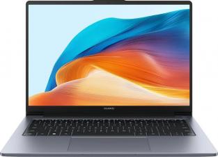 Ноутбук Huawei MateBook D 14 Core i5 12450H 8Gb SSD512Gb Intel Iris Xe graphics 14 IPS FHD (1920x1080) DOS grey space WiFi BT Cam (53013XFQ)