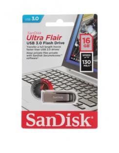 USB Flash накопитель 16GB Sandisk Cruzer Ultra Flair ( SDCZ73-016G-G46 ) USB3.0 Серебристый