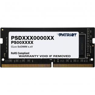 Модуль памяти SO-DIMM DDR4 8Gb PC25600 3200Mhz PATRIOT Signature Line (PSD48G320081S)