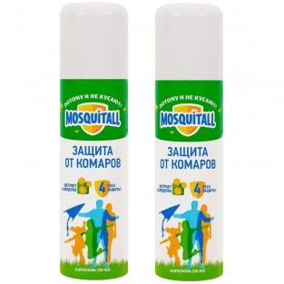 Mosquitall Аэрозоль "Защита для взрослых" от комаров, 150 мл., 2 шт.