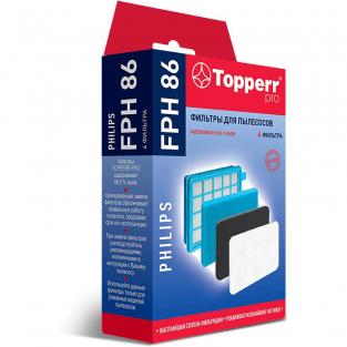 Topperr FPH 86 Комплект фильтр для пылесоса PHILIPS (FC8630-8639,FC8640-8649,FC8470-8479)