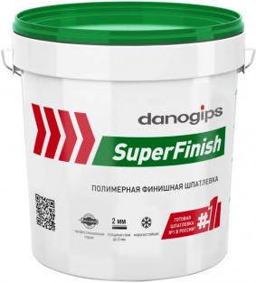 ДАНОГИПС СуперФиниш Шитрок шпатлевка готовая финишная (11л=18кг) / DANOGIPS SuperFinish шпаклевка готовая финишная (11л=18кг)