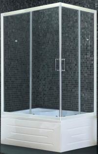 Душевой уголок Royal Bath BP 100x80см левый белый RB8100BP-T-L