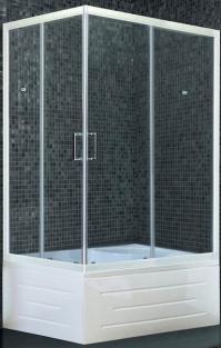 Душевой уголок Royal Bath BP 100x80см правый белый RB8100BP-T-R