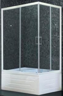 Душевой уголок Royal Bath BP 120x80см левый белый RB8120BP-T-L