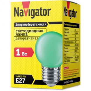 Лампа Navigator 71 828 NLL-G45-1-230-G-E27, цена за 1 шт.