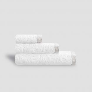 Комплект полотенец Togas Элизабет белый с серым из 3 предметов