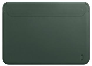 Чехол для MacBook Pro 16 (2021) WIWU Skin New Pro 2 Leather Sleeve Green