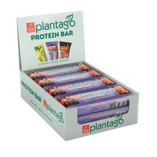 Батончик протеиновый Plantago Ягодный пай (12 штук по 40 г)