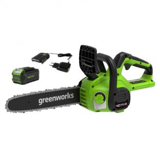 Пила цепная Цепная пила Greenworks Gen II 40В (с аккумуляторной батареей 4А*ч и З/У) 2007807UB