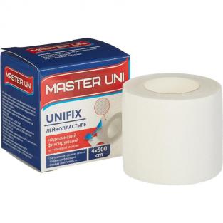 универсальный Пластырь фиксирующий Master Uni 4x500 см тканая основа