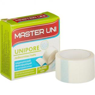 универсальный Пластырь фиксирующий Master Uni 2x500 см нетканная основа