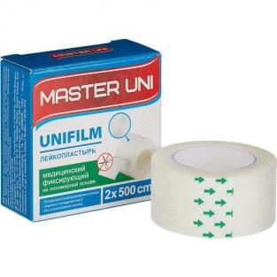 универсальный Пластырь фиксирующий Master Uni 2x500 см полимерная основа
