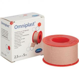 универсальный Пластырь фиксирующий Omniplast 2.5x500 см тканевая основа