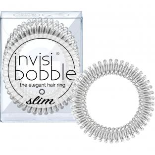 Invisibobble Резинка-браслет для волос SLIM Chrome Sweet Chrome (с подвесом)