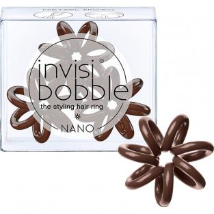 Invisibobble Резинка для волос NANO Pretzel Brown (с подвесом)