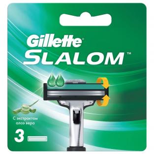 Gillette Сменные кассеты Slalom, 3 шт.