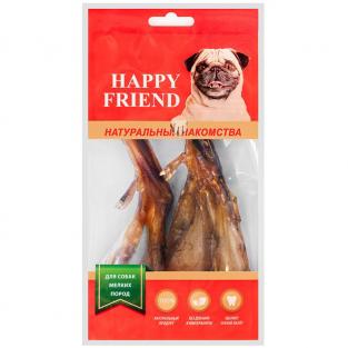 Лакомство для собак HAPPY FRIEND Лапки утиные для мелких пород