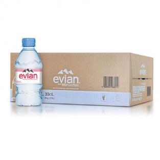 Вода минеральная Evian негазированная 0.33 л (24 штуки в упаковке)