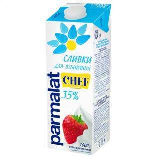 натуральные Сливки Parmalat Chef ультрапастеризованные 35% 1000 г