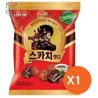 LOTTE Scotch Coffee Candy - Карамель Леденцовая, Скотч КОФЕ, 157гр. (1уп.)