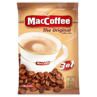 Кофе порционный растворимый MacCoffee 3 в 1 Original 50 пакетиков по 20 г