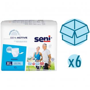 Seni Трусы впитывающие Active, 120-160 см., XL (10 шт.), 6 упаковок