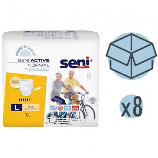 Seni Трусы впитывающие Active Normal, 100-135 см., L (10 шт.), 8 упаковок