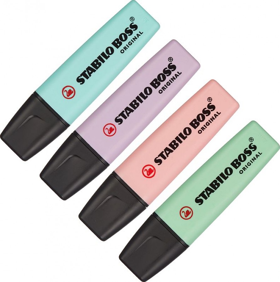 Выделители stabilo boss набор. , европодвес. Текстовыделитель стабило пастельные. Набор текстовыделителей officespace 4цв. Выделитель текста.