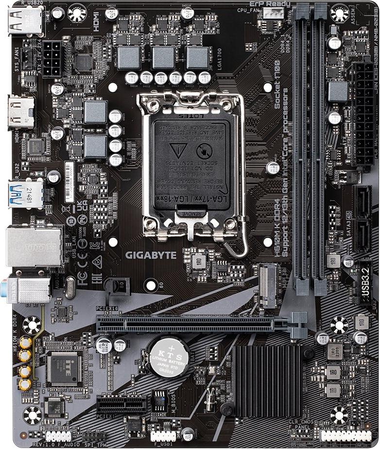 Gigabyte H610M K DDR4 2.0