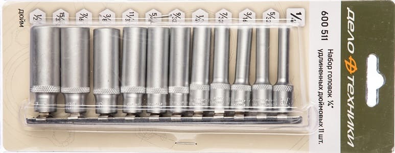 набор высоких головок 1/2 дело техники. дело техники 620313. дело техники 620313. набор удлиненных головок 1 2 дело техники. головка торцевая 1/2 24 мм удлиненная дело техники артикул.