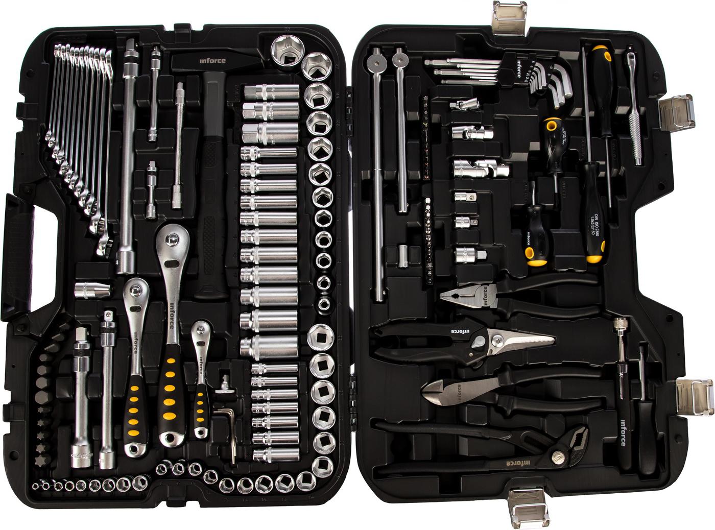 Набор инструмента inforce premium 151 предмет. Набор торцевых 3. Набор инструментов inforce 3 8. 4 головок инфорс. Inforce набор инструментов 150 предметов 1/2" & 3/8" 06-07-21.