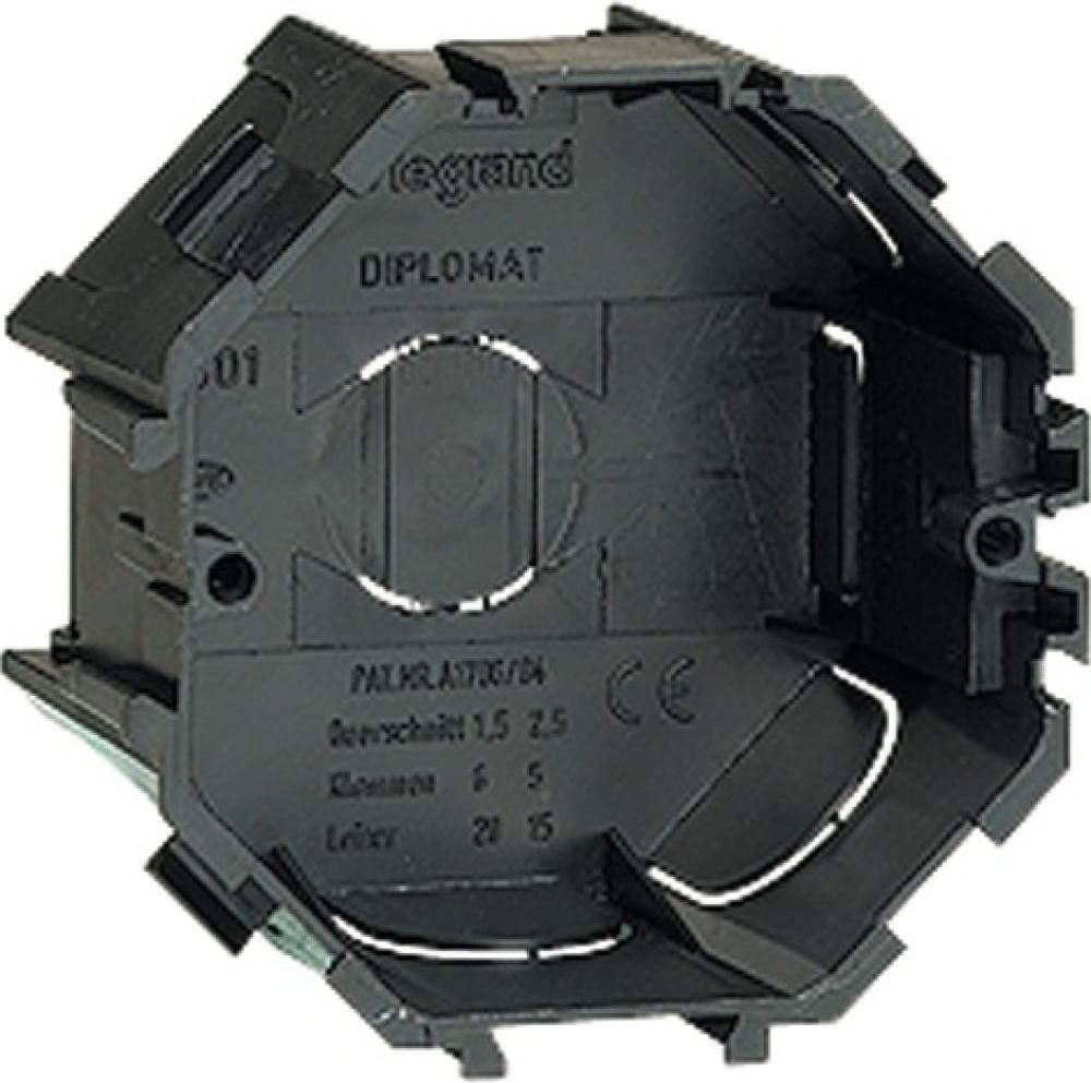Legrand Коробка Etika (031301) монтажная R38x40мм черный