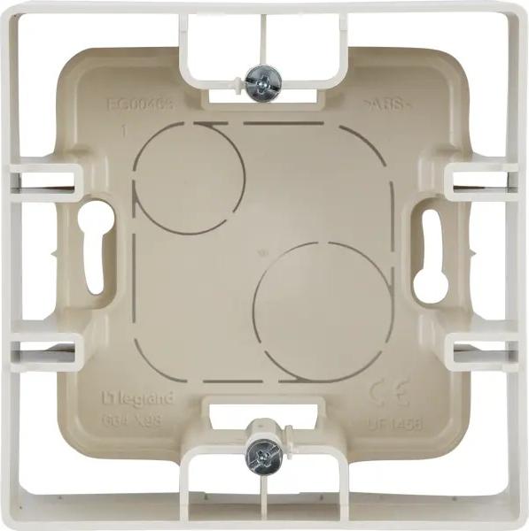 Legrand Коробка накладного монтажа 1 пост слоновая кость, Etika 672520