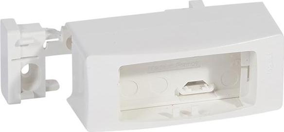 Legrand Коробка накладного монтажа Oteo 1 пост вдоль мини-плинтуса DLPlus 20/32x12,5 белая 031457