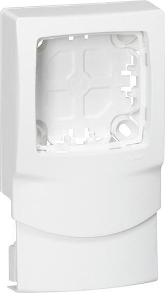 Legrand Коробка накладного монтажа Oteo 1-постовая вдоль мини-плинтуса DLPlus глубиной 16 белая 031456