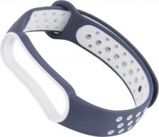 Аксессуар для цифрового аудио RedLine Ремешок Silicone для Xiaomi Mi Band 6 Blue/White